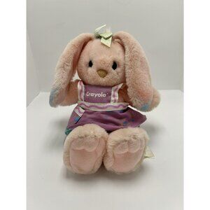 Vintage 1990 Hallmark Crayola Bunny Company Candy Cotton 12" Plush